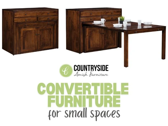Convertible Furniture Made From Solid Wood For Small Spaces