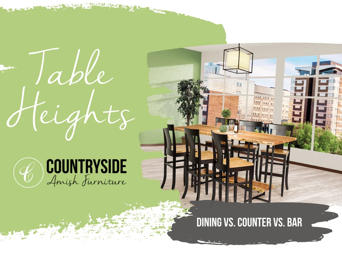 Bar Height and Counter Height Dining Tables - Products & FAQ