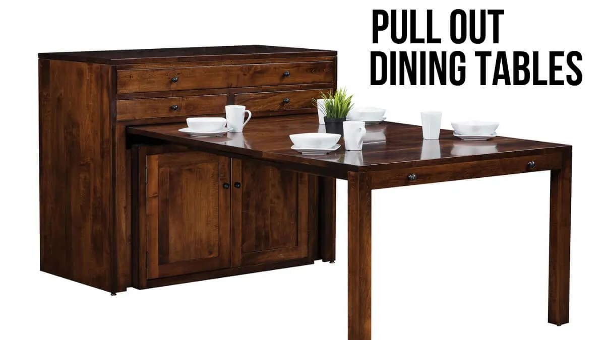 Amish Made Pull Out Dining Tables