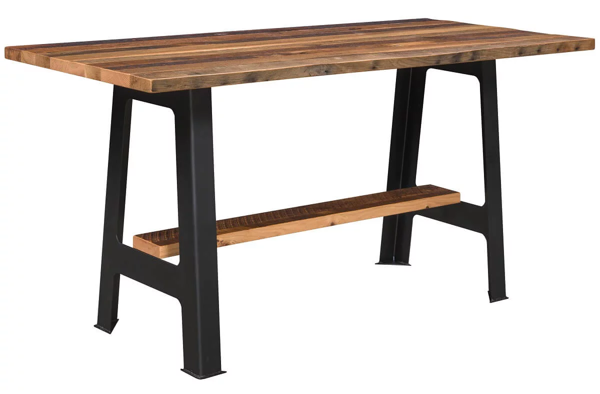 Benton Reclaimed Bar Trestle Table