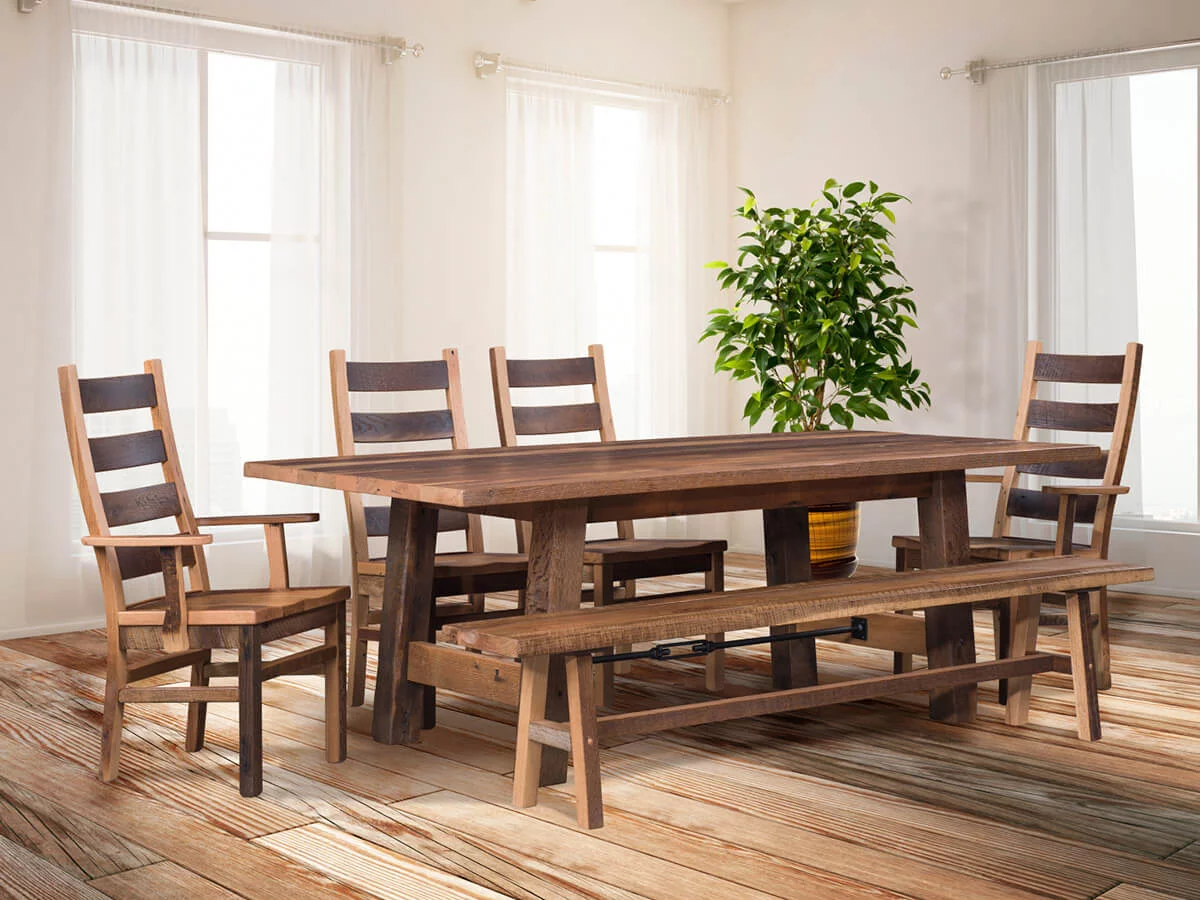 Gonzales Barnwood Dining Set