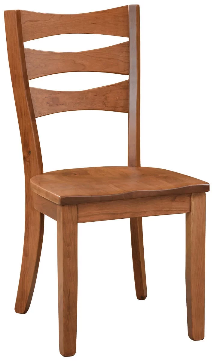 A modern ladder back chair