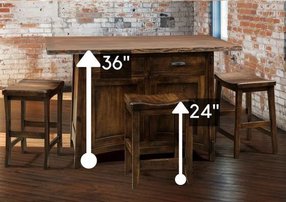 Counter Height Table and Seating
