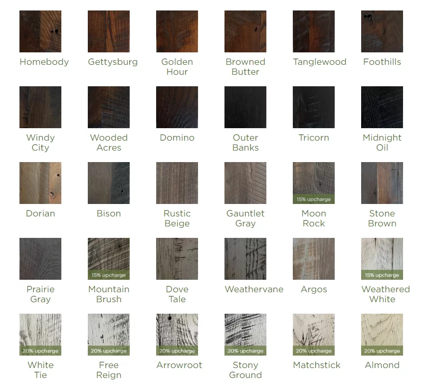 Reclaimed Barnwood Rustic Finishes
