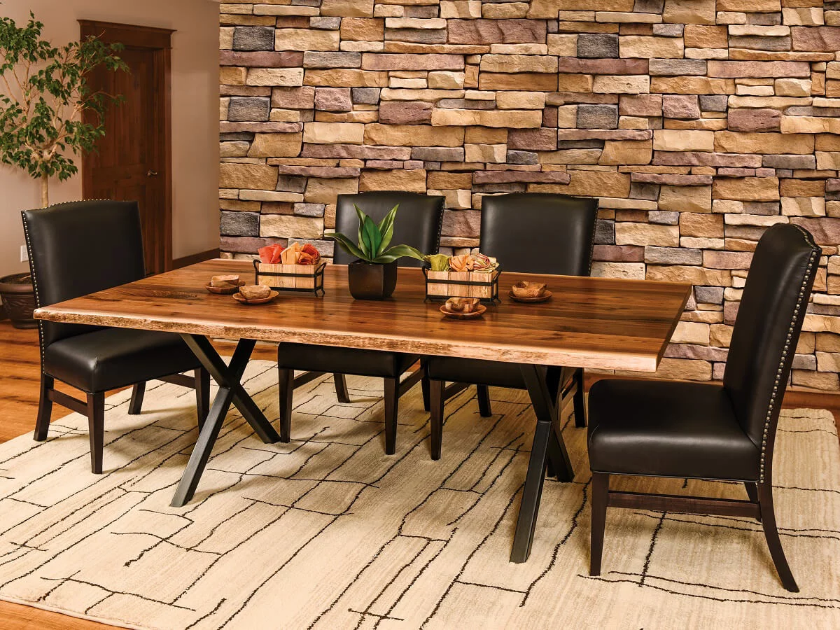 Tortola Live Edge Dining Set