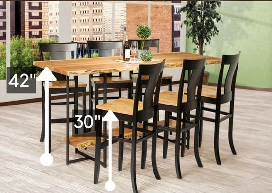 Bar Height Table and Seating