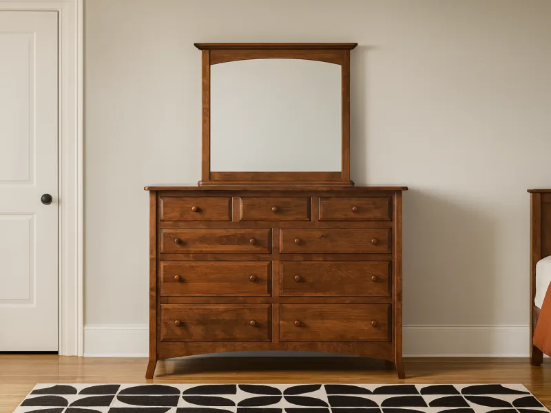 Bradley Tall Mirrored Dresser