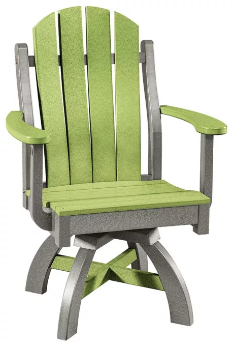 Cannelburg Outdoor Swivel Dining Chair