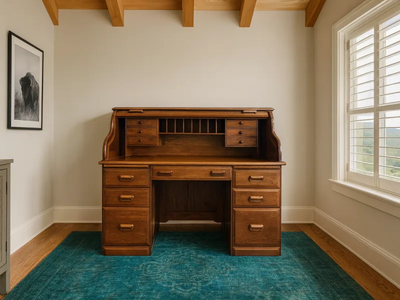 Journalist’s Roll Top Desk
