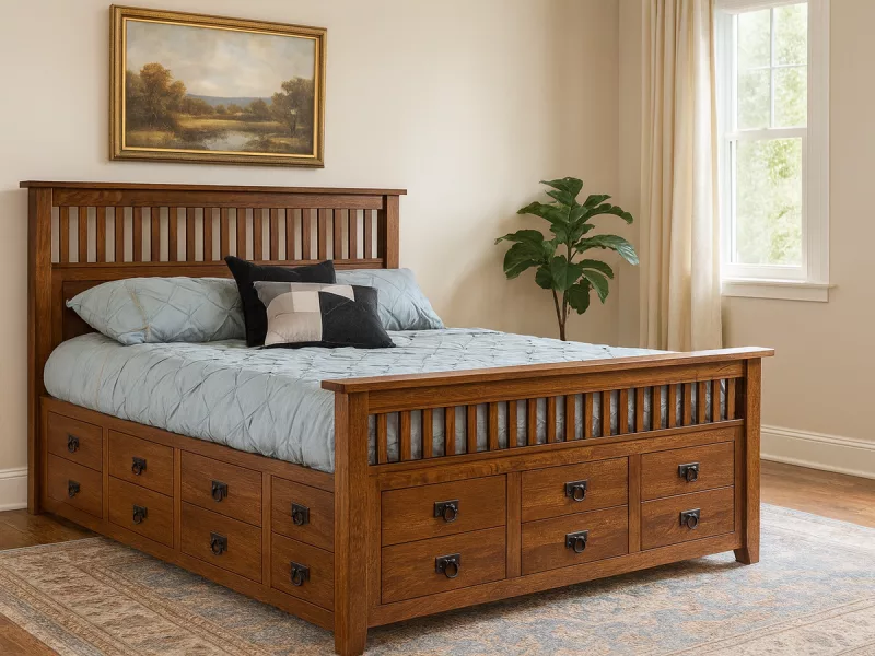 Midvale 12-Drawer Storage Bed