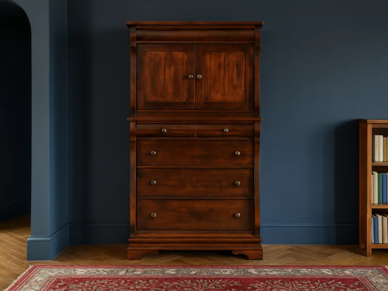 Milwaukee Sleigh Chest Armoire