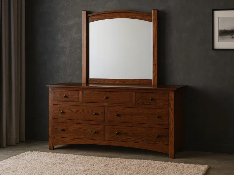 Norway Low Dresser with Mirror
