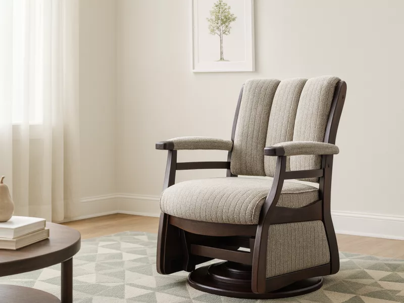 Round Rock Low Back Swivel Glider