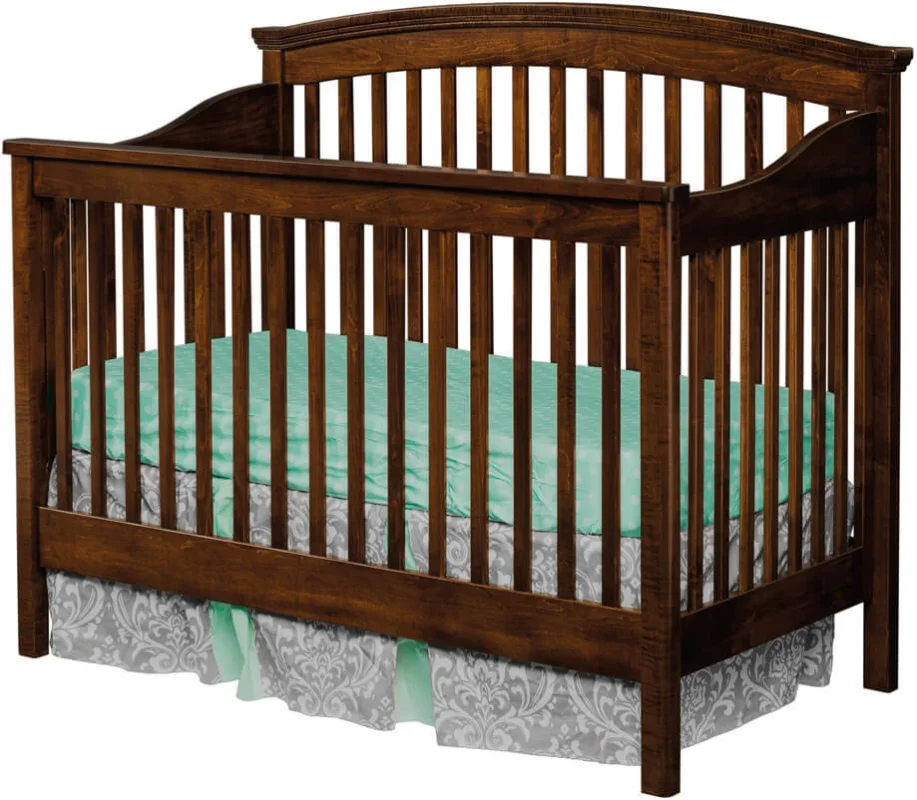 Cossette Crib in Brown Maple with Devonshire finish