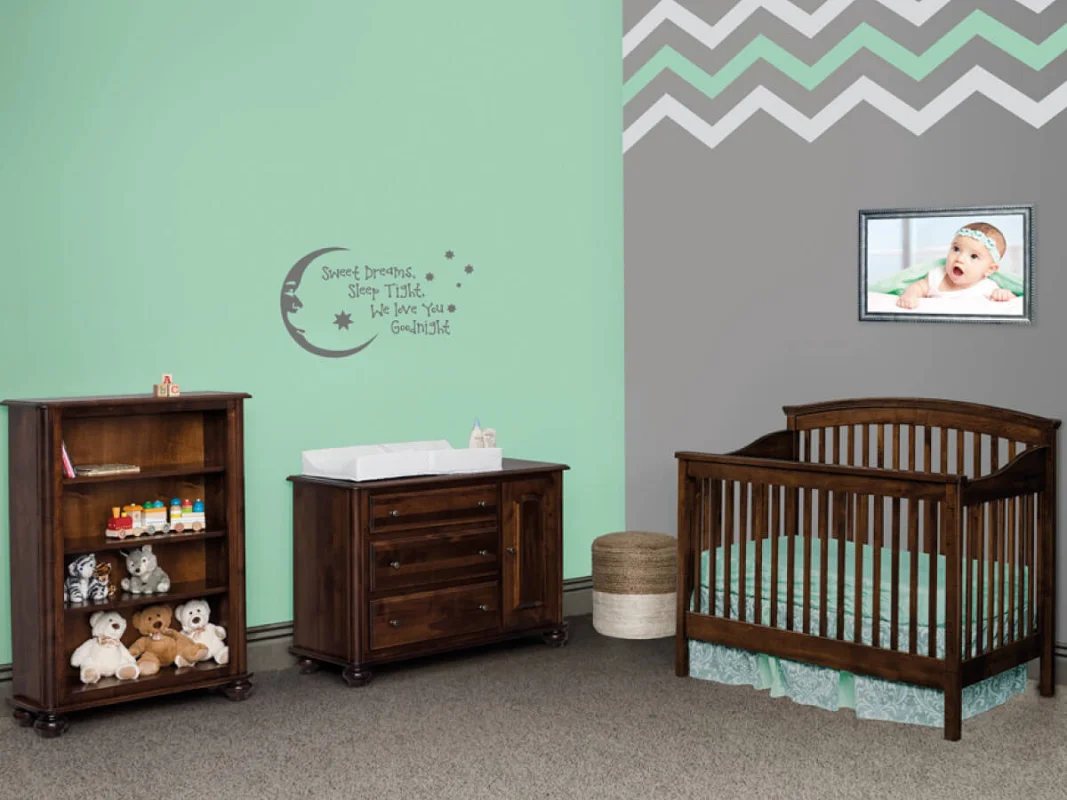 Cossette Nursery Set in Brown Maple with Devonshire finish