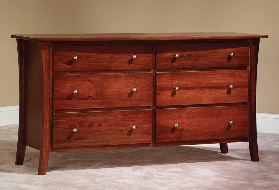 West Village Dresser In Brown Maple & Mediterranean Fig stain