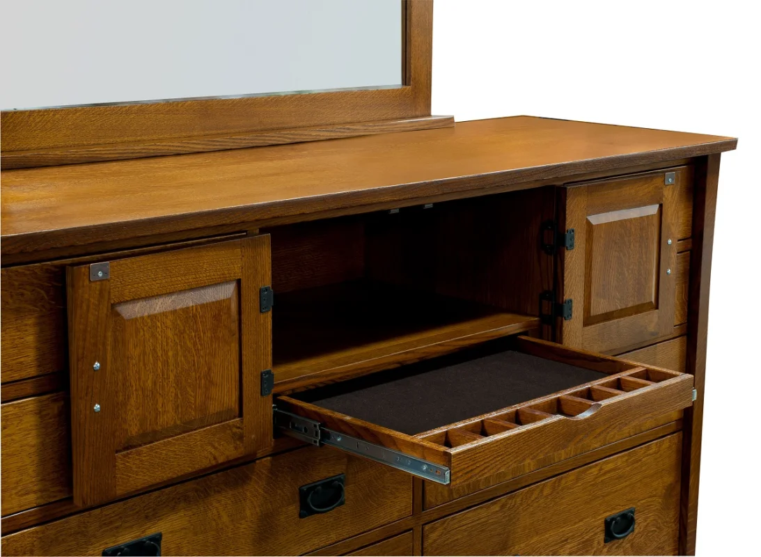 Jewelry Storage in Dresser Mirror