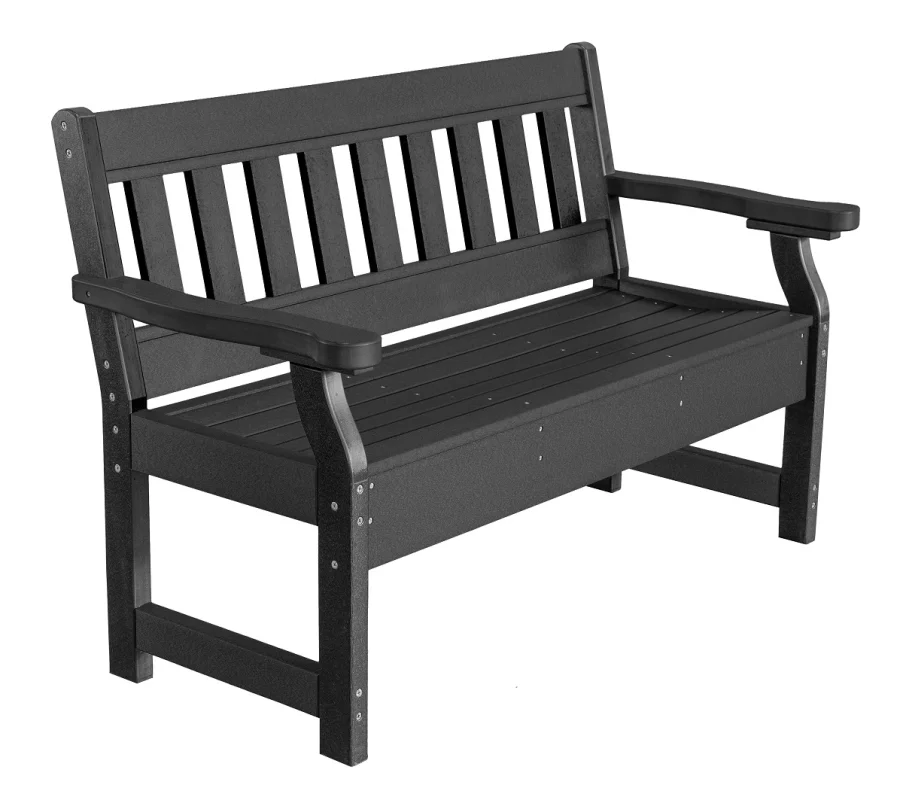 Black Aden Garden Bench