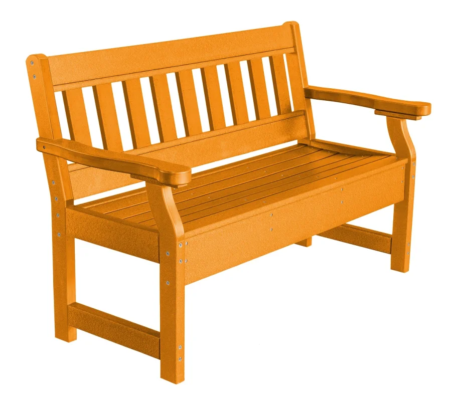 Bright Orange Aden Garden Bench