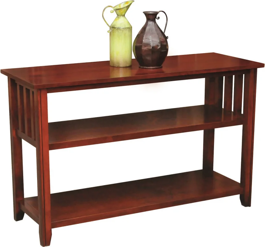 Aldora Console Table in Brown Maple