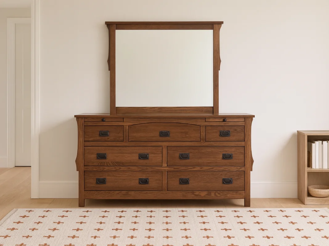 Almeda Low Mirror Dresser