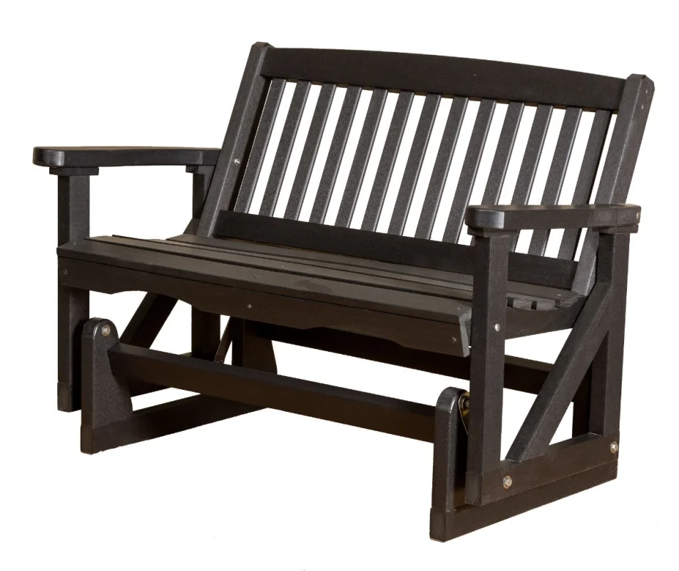 Black Aniva Outdoor Double Glider
