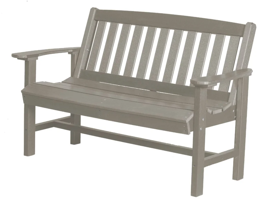 Light Gray Aniva Patio Bench