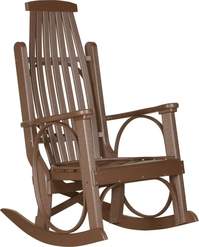 Chestnut Brown Apostle Porch Rocker