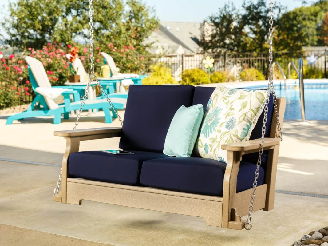Upholstered Amish Made Swing