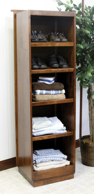 Rotating Beveled Mirror with Storage