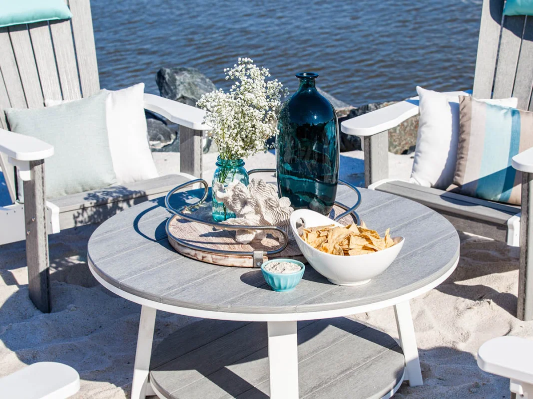 Two Tone Round Coffee Table