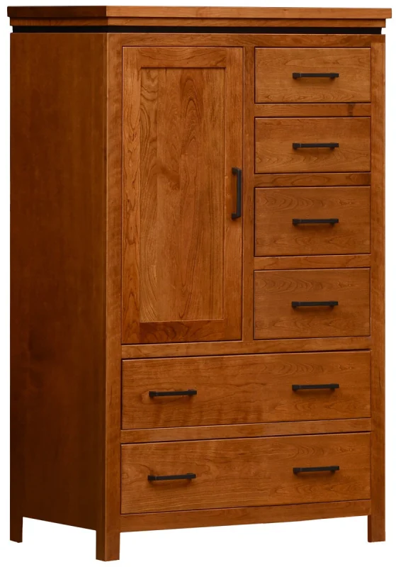 Avondale Solid Wood Chifferobe in Cherry