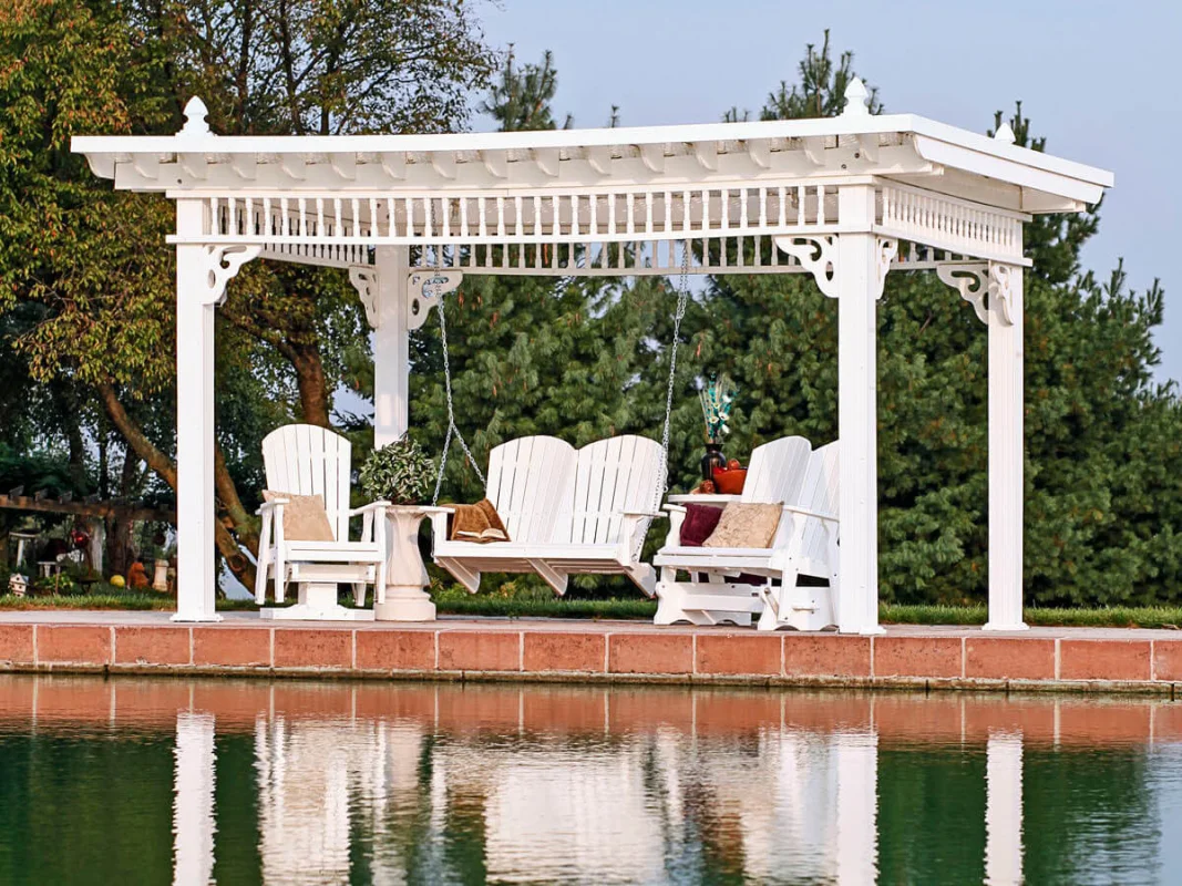 Bahia Adirondack Swivel Glider and Porch Swing