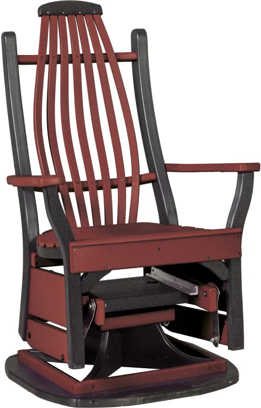 Rustic Patio Swivel Glider