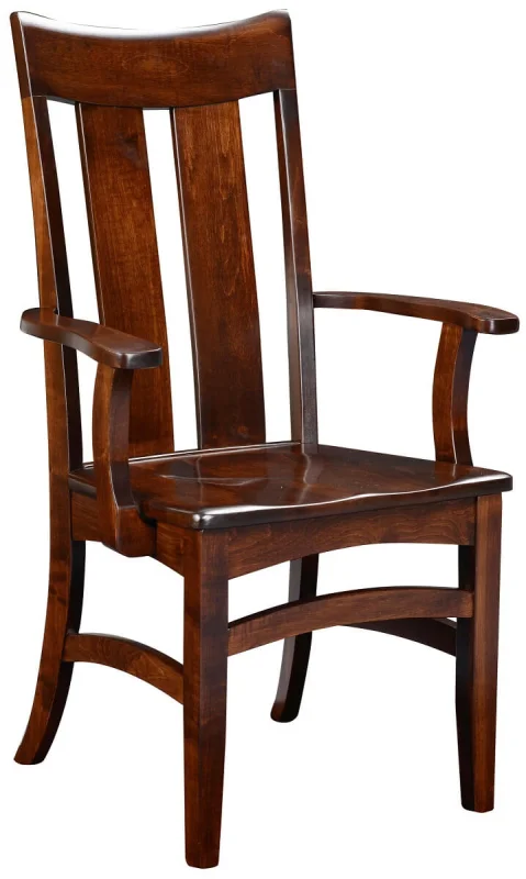 Brown Maple Arm Chair