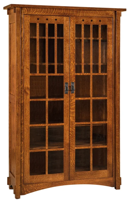 2-Door Bookcase with Inlays