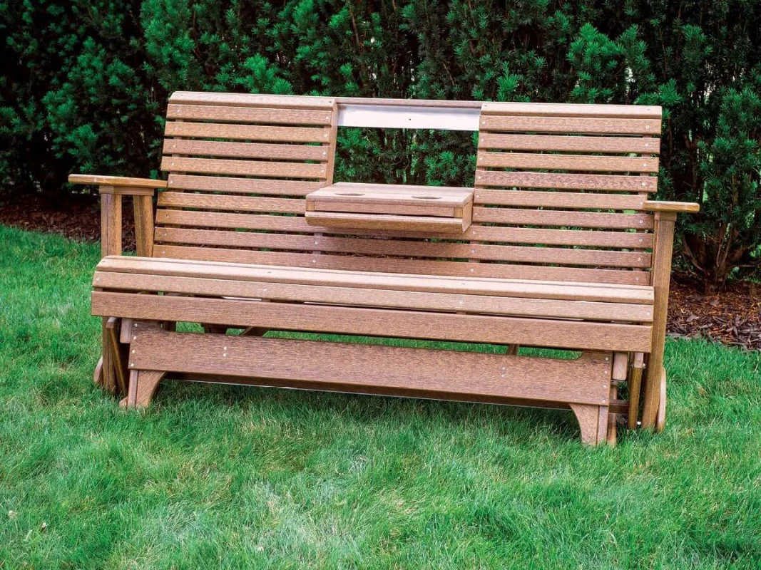 Bench Glider with Center Console