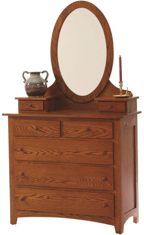 Cascade Locks Dressing Chest with Oval Mirror
