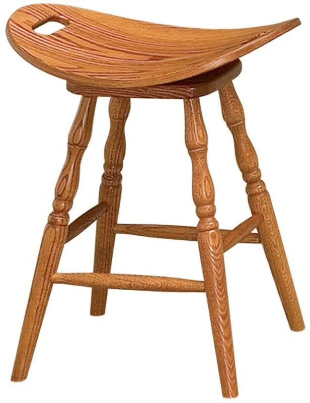 Catalonian Swivel Stool in Oak