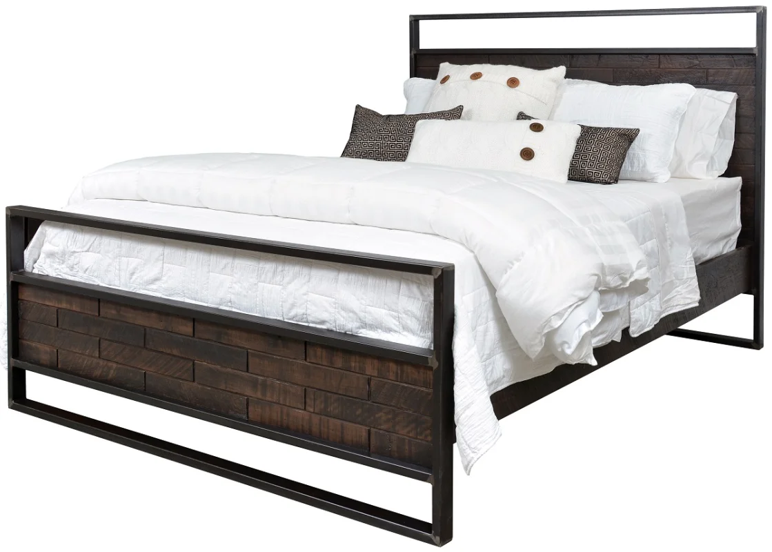 Chauncey Rustic Industrial Bed