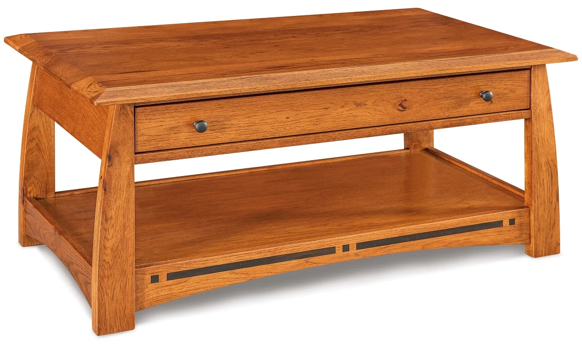 Rustic Hickory Coffee Table