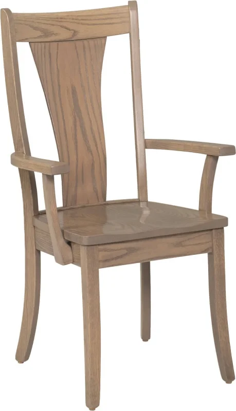 Gray Oak Dining Chair