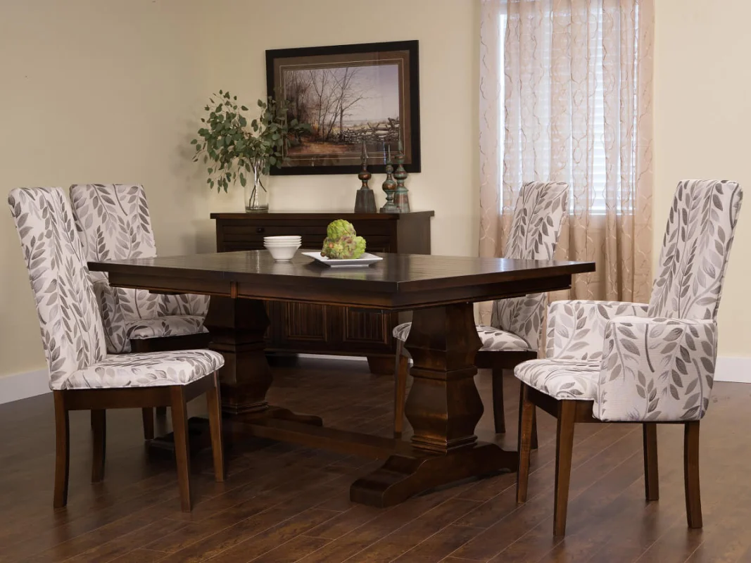 Duvall Plank Top Trestle Table