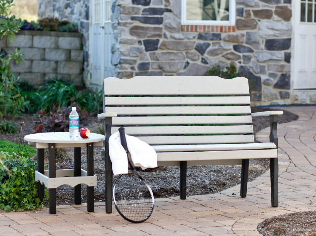 Outdoor Bench and Table