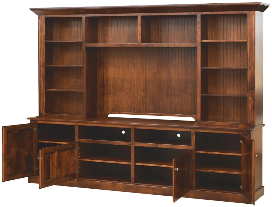 Edwardsport TV Wall Unit Open