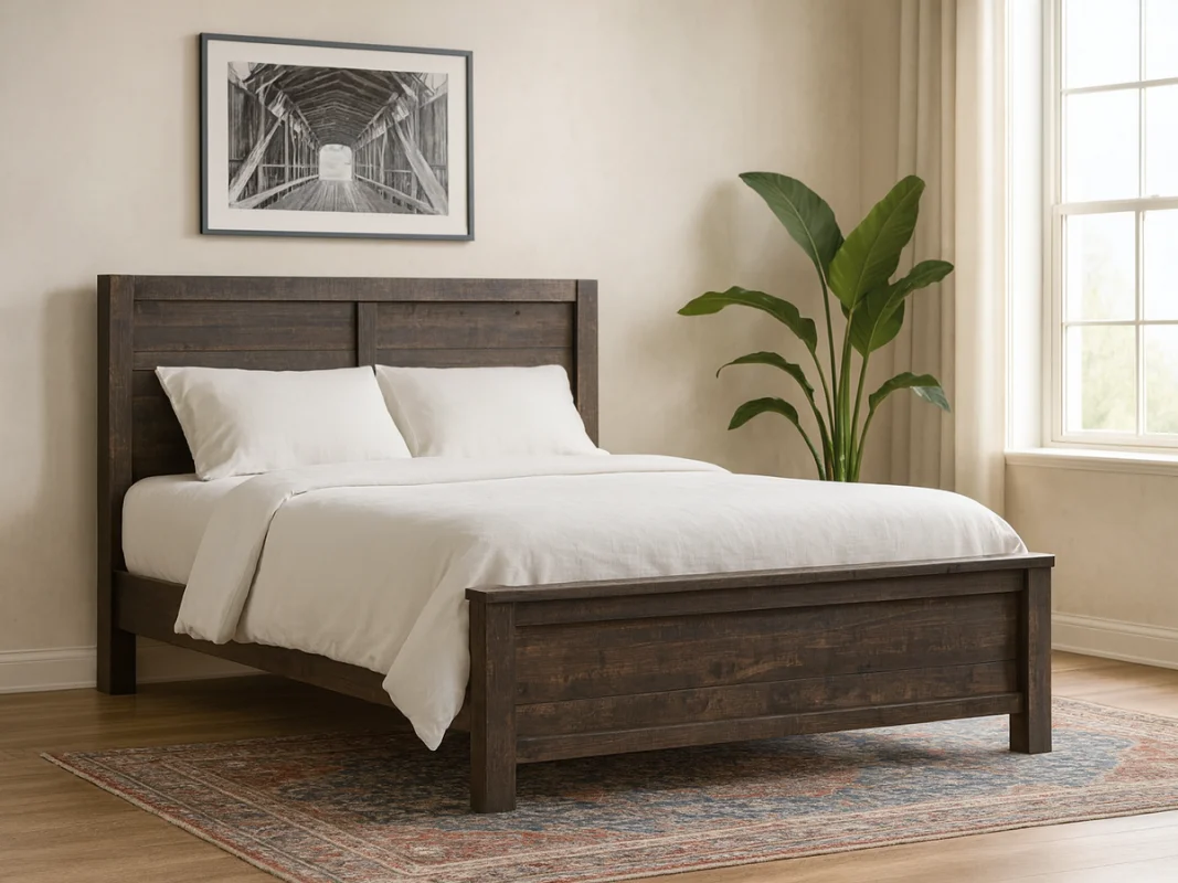 Eustis Rustic Maple Bed