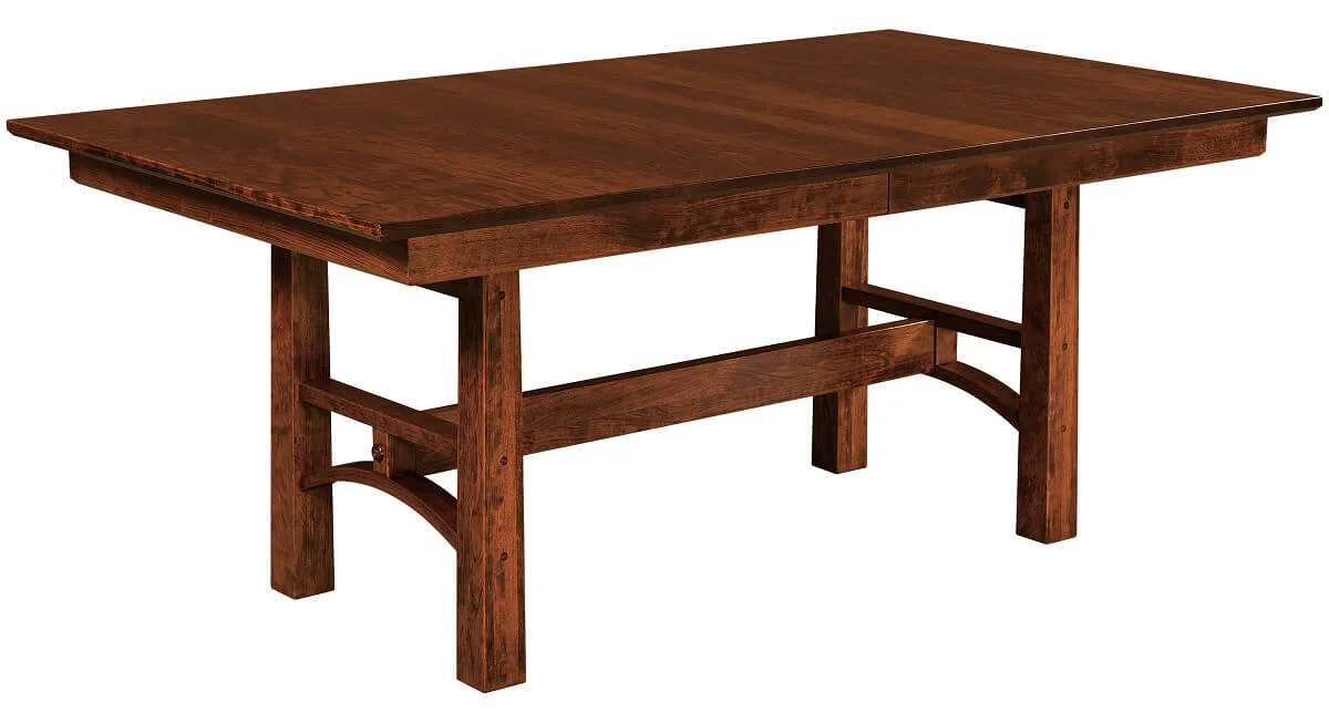 Falling Water Trestle Table in Brown Maple