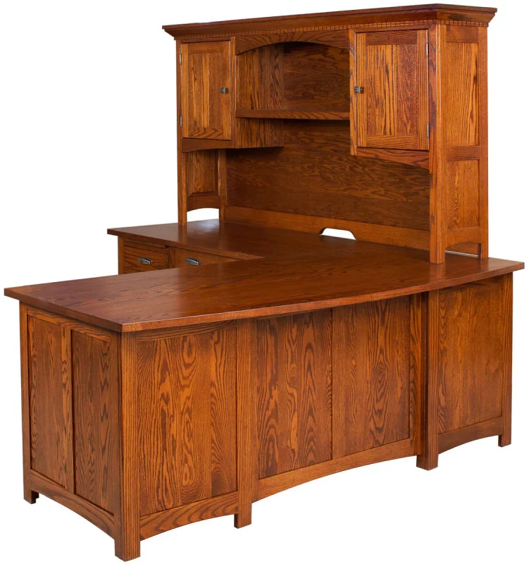 Finished Paneled Desk Back