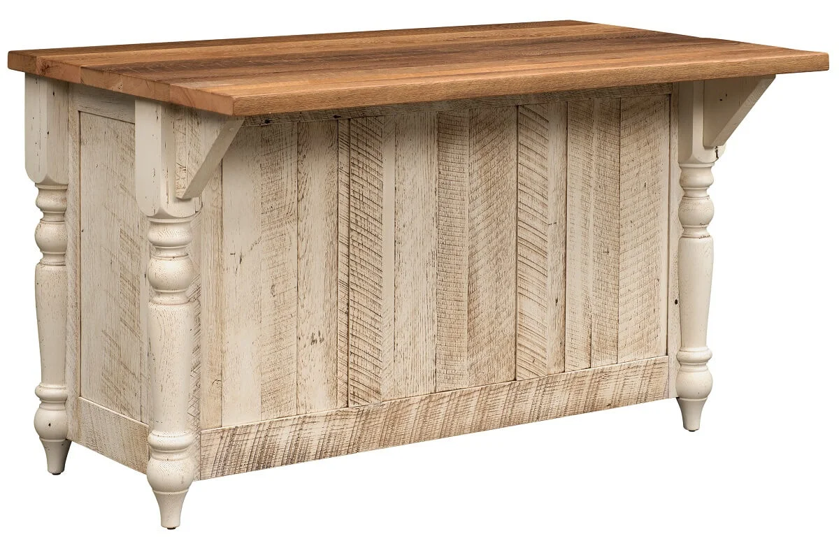 Rustic Barnwood Kitchen Island