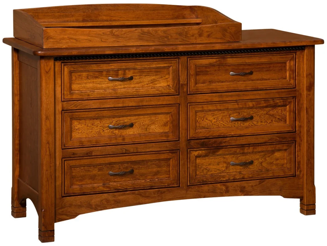 Cherry Changing Table Dresser